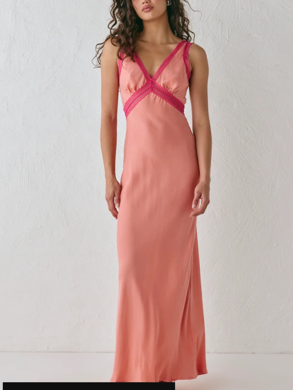 VRG GRL Meet Me On the Dance Floor Bias Cut Maxi Dress